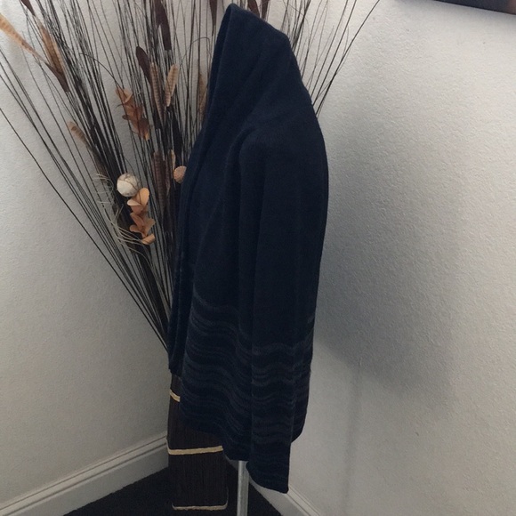 Forever 21 Navy/Grey Oversized Cardigan Sweater - Fits Like Medium - Picture 2 of 7